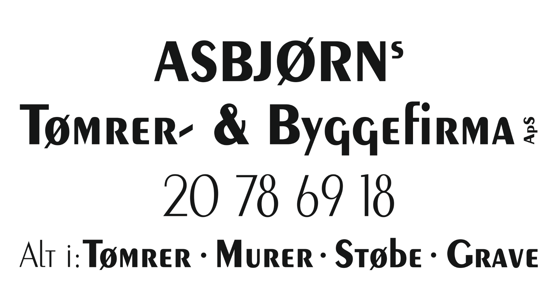 Asbj&#248;rns T&#248;mrer og Byggefirma ApS